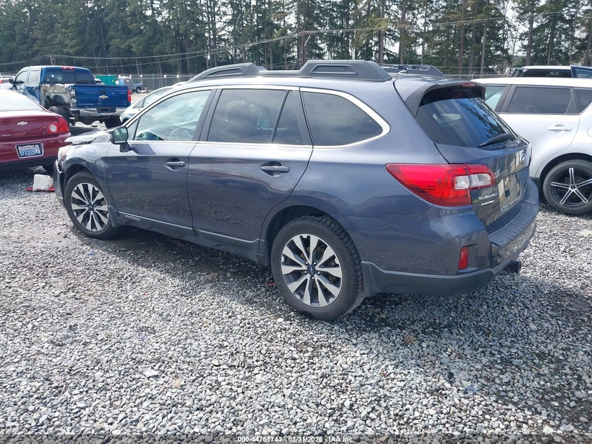 Vin: 4s4bsenc4f3244062, lot: 45248938, subaru outback 3.6r limited 20153