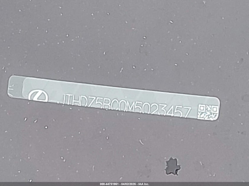 2021 Lexus Rc 350 VIN: JTHDZ5BC0M5023457 Lot: 44751961