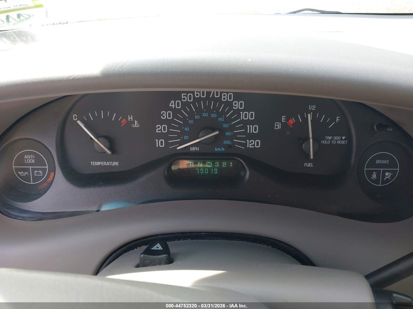 2003 Buick Century Custom VIN: 2G4WS52J431262406 Lot: 44752320