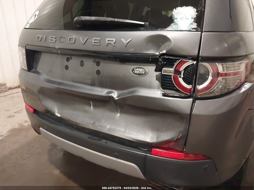 2016 Land Rover Discovery Sport Hse VIN: SALCR2BG0GH599849 Lot: 44752379