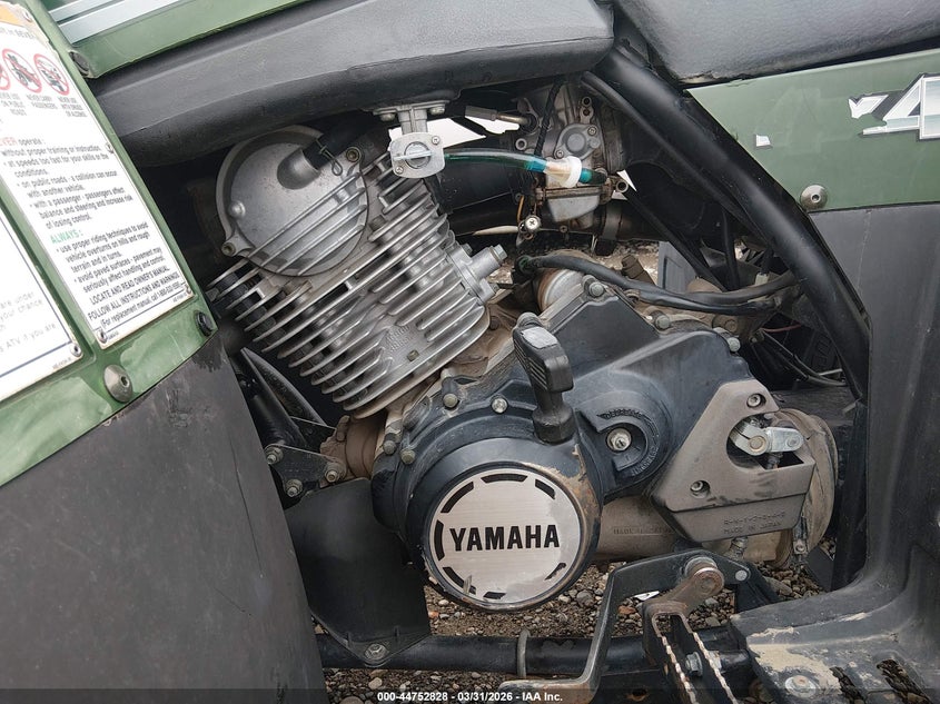 2000 Yamaha Yfm400 VIN: 5Y4AH06W8YA005386 Lot: 44752828