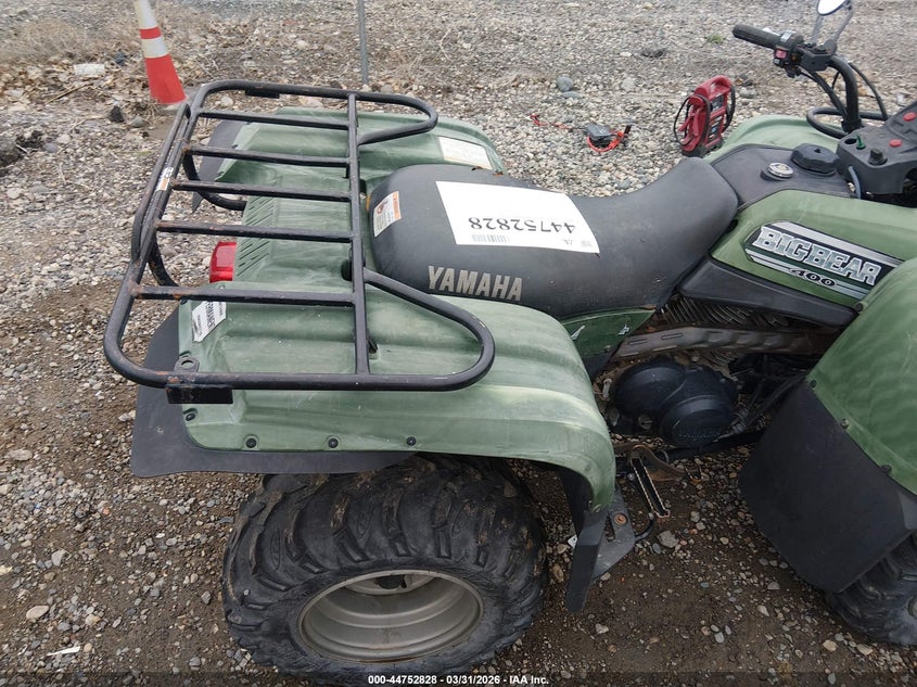 2000 Yamaha Yfm400 VIN: 5Y4AH06W8YA005386 Lot: 44752828