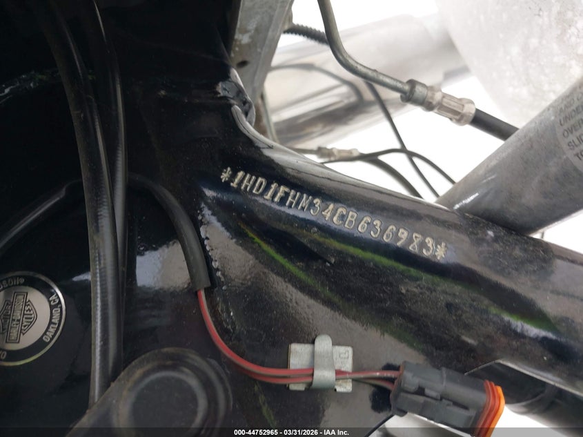 2012 Harley-Davidson Flhp Police Road King VIN: 1HD1FHM34CB636983 Lot: 44752965