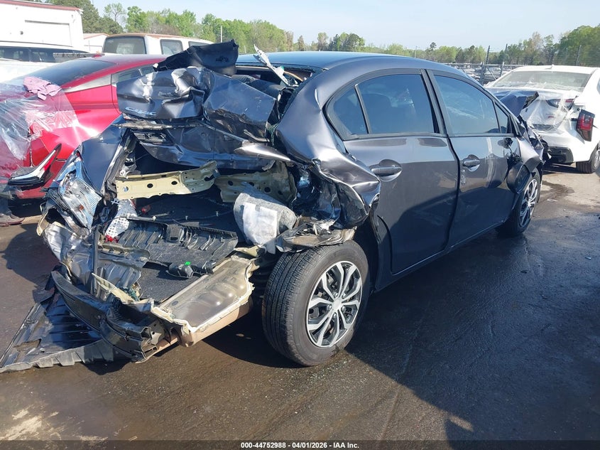 2015 HONDA CIVIC SEDAN 1.8L I-4 VVT, 143HP