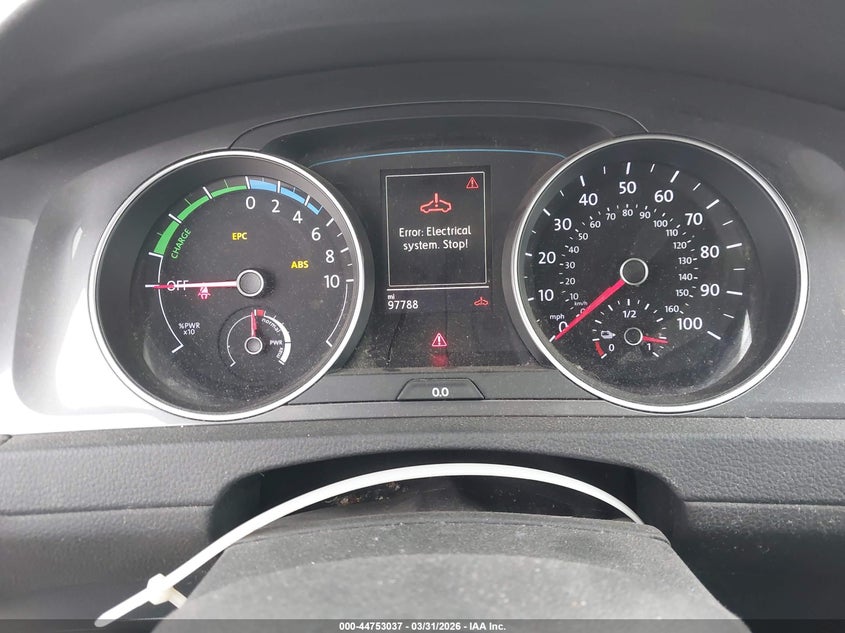 2016 Volkswagen E-Golf Se VIN: WVWKP7AUXGW913175 Lot: 44753037