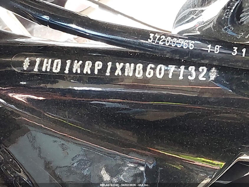 2022 Harley-Davidson Flhxs VIN: 1HD1KRP1XNB607132 Lot: 44753248