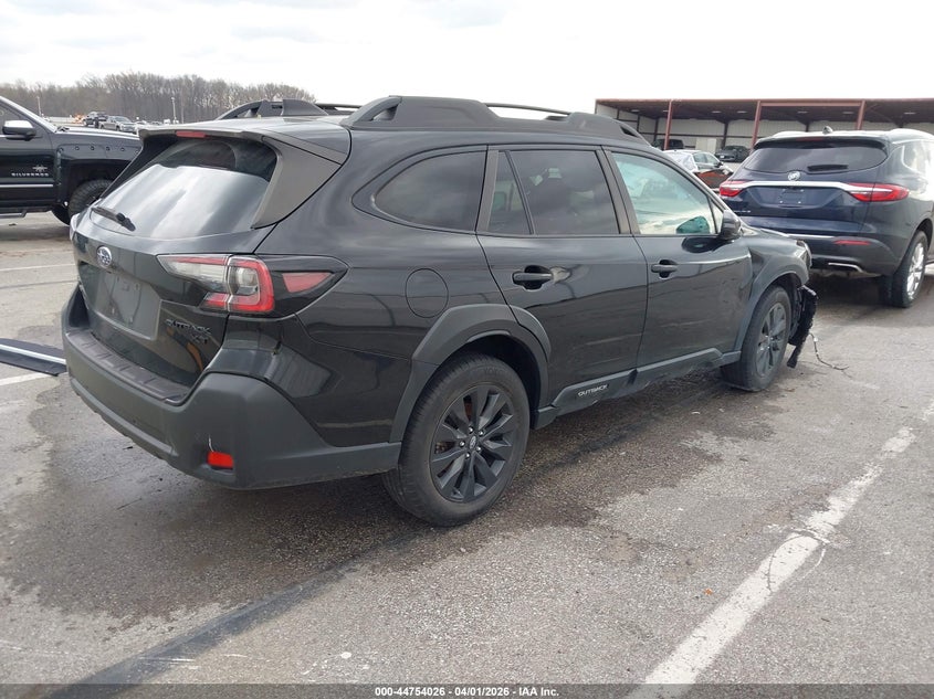 Vin: 4s4btgld8p3125968, lot: 45251221, subaru outback onyx edition xt 20234