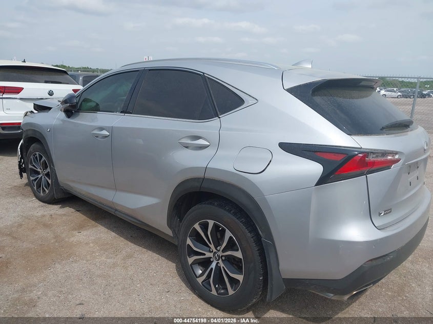 Vin: jtjbarbz3g2058489, lot: 45251393, lexus nx 200t f sport 20163