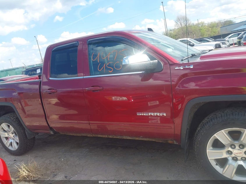 2017 Gmc SIERRA 5.3 Sle Red Lot 111044754507 Vin 1GTV2MEC5HZ139168