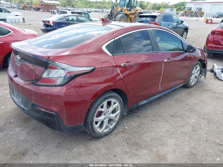Vin: 1g1rb6s51hu104717, lot: 45251719, chevrolet volt premier 20174