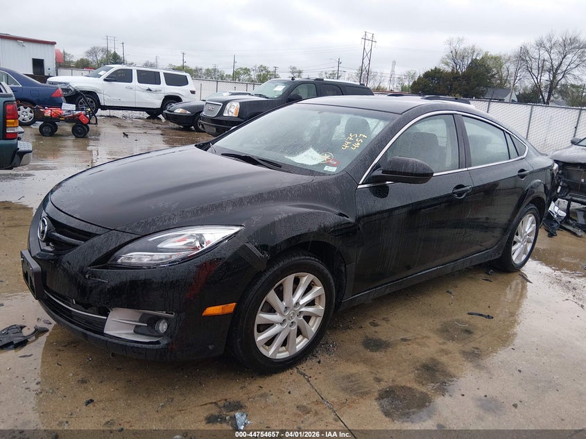 2012 Mazda 6 2.5 I Touring black Lot 111044754657 Vin 1YVHZ8DH2C5M23588