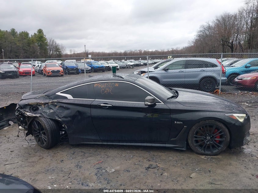 2017 Infiniti Q60 3.0T Red Sport 400 VIN: JN1FV7EL8HM702260 Lot: 44754809