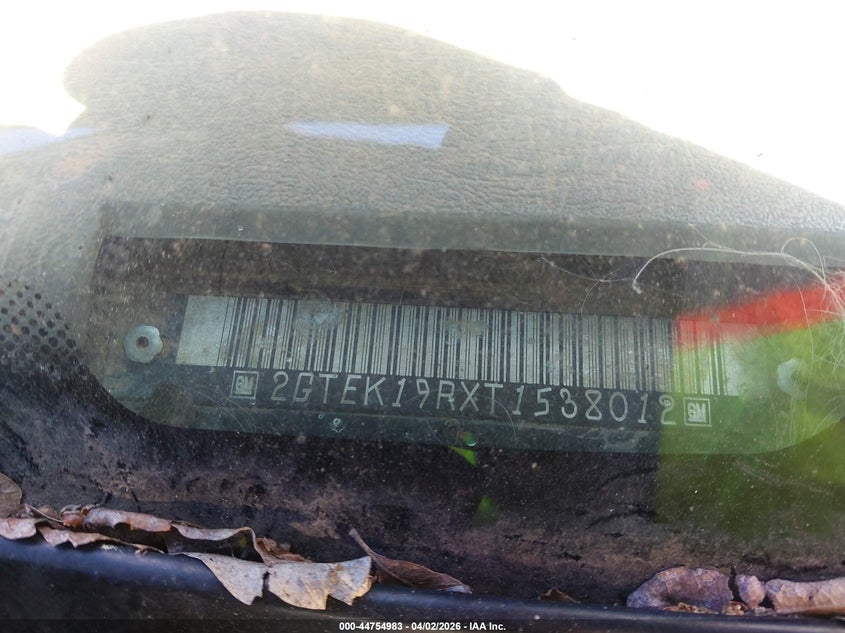 1996 GMC Sierra K1500 VIN: 2GTEK19RXT1538012 Lot: 44754983