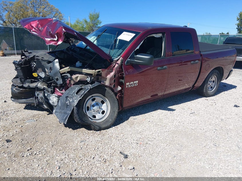 Vin: 1c6rr7kgxjs348238, lot: 45252285, ram 1500 tradesman  4x4 5'7 box 20182