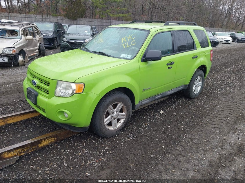 Vin: 1fmcu5k37akb76311, lot: 45252393, ford escape hybrid limited 20102