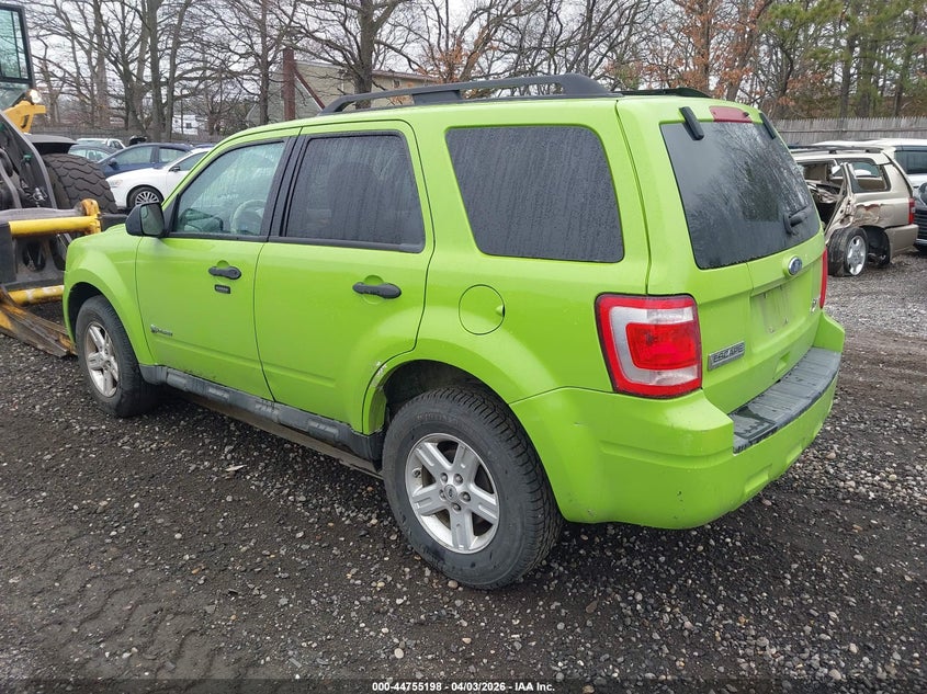 Vin: 1fmcu5k37akb76311, lot: 45252393, ford escape hybrid limited 20103