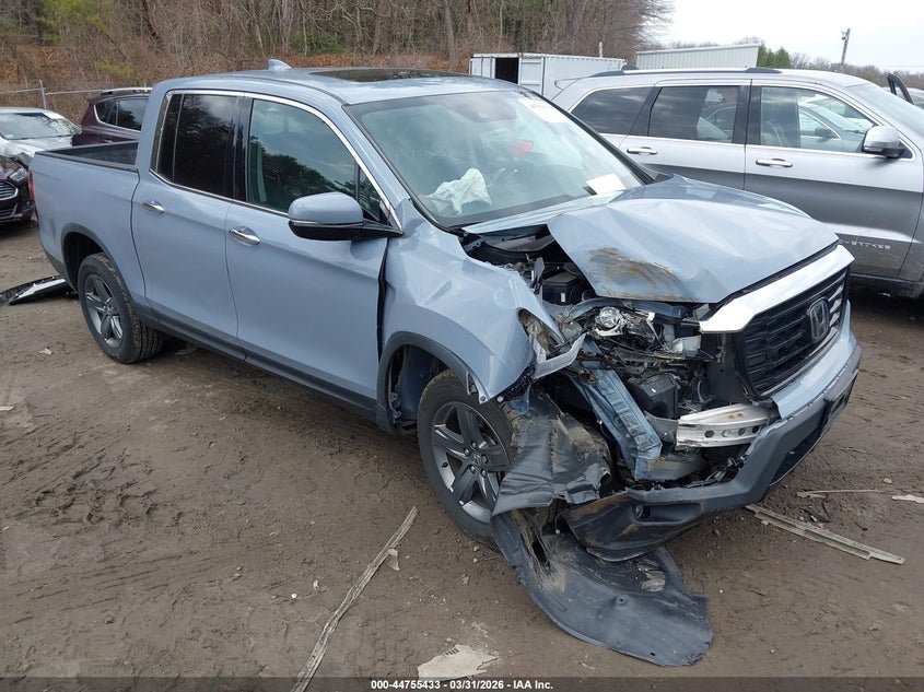 2022 Honda Ridgeline Rtl-E VIN: 5FPYK3F7XNB019254 Lot: 44755433