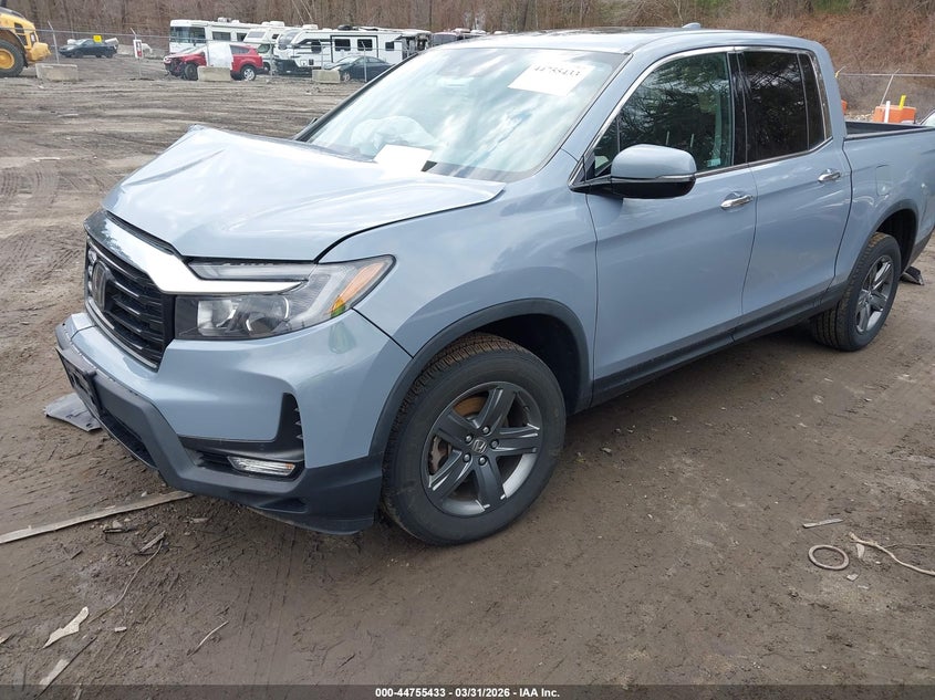 2022 Honda Ridgeline Rtl-E VIN: 5FPYK3F7XNB019254 Lot: 44755433