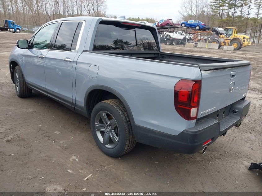 2022 Honda Ridgeline Rtl-E VIN: 5FPYK3F7XNB019254 Lot: 44755433