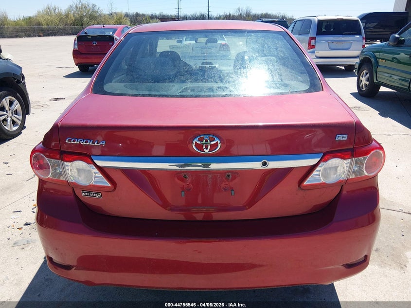 2012 Toyota Corolla 1.8 Le red Lot 111044755546 Vin 2T1BU4EE5CC861984
