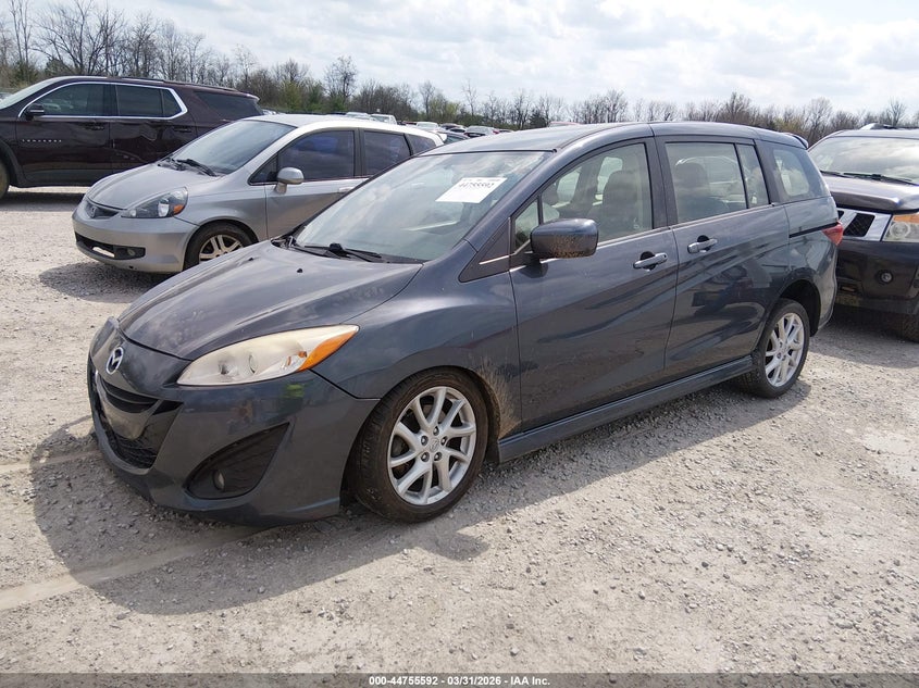 JM1CW2CL7C0128494 2012 Mazda 5 2.5 Touring blue