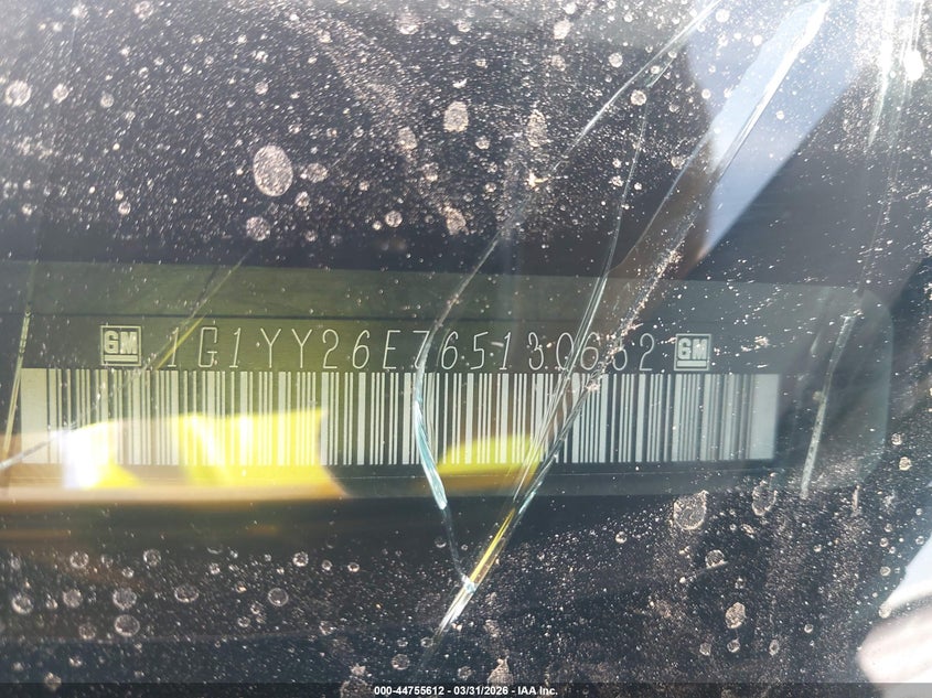 2006 Chevrolet Corvette Z06 Hardtop VIN: 1G1YY26E765130632 Lot: 44755612