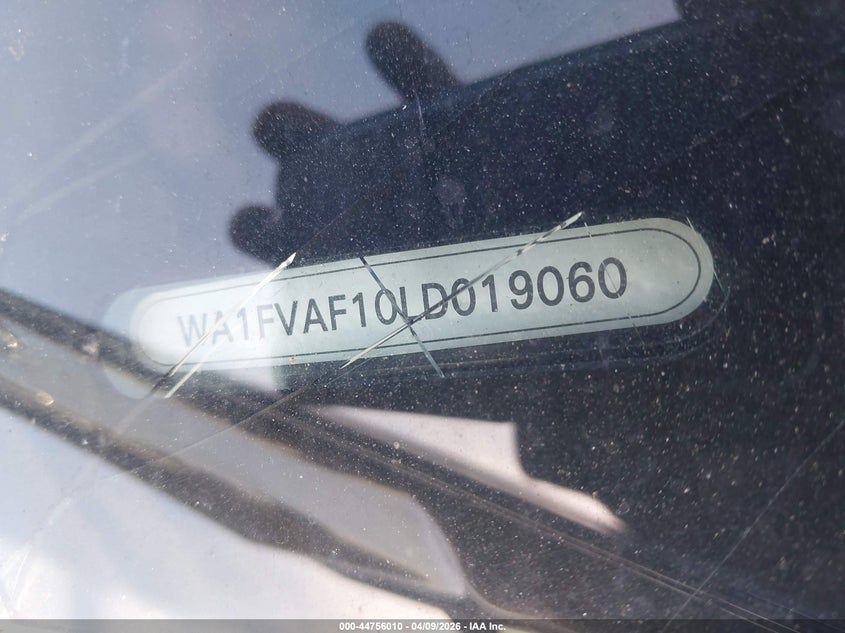 2020 Audi Q8 Prestige 55 Tfsi Quattro Tiptronic VIN: WA1FVAF10LD019060 Lot: 44756010