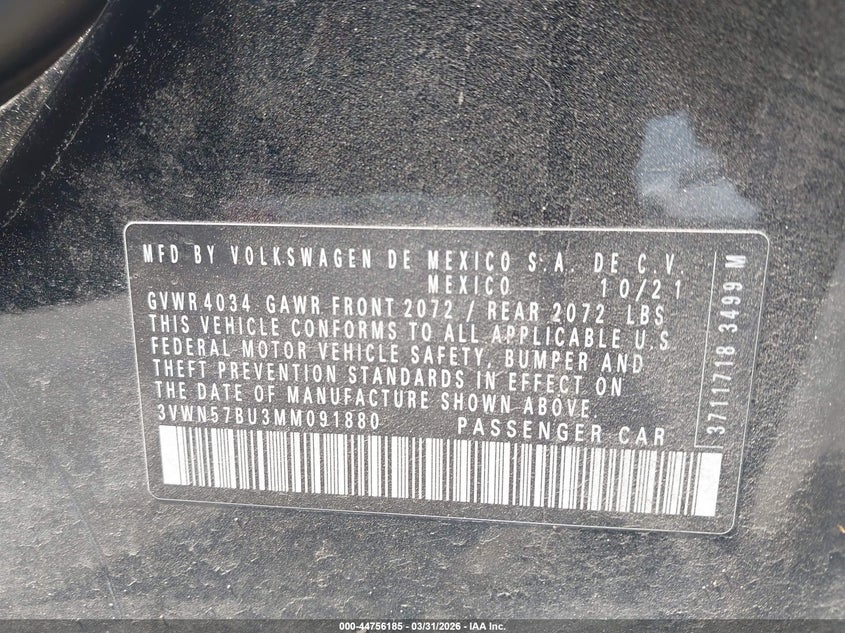2021 VOLKSWAGEN JETTA 1.4T R-LINE/1.4T S — Photo 9