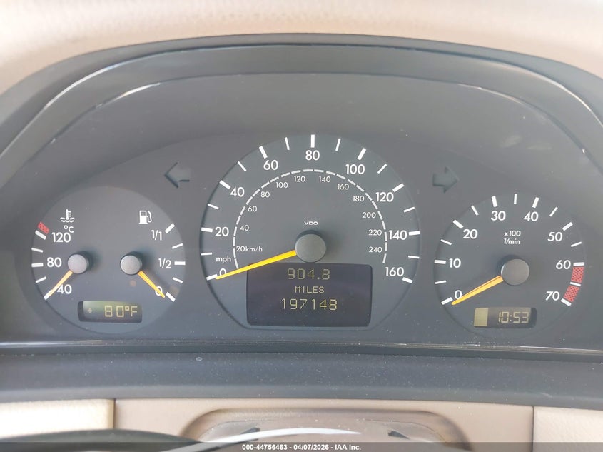 2000 Mercedes-Benz E 430 VIN: WDBJF70J7YA975989 Lot: 44756463