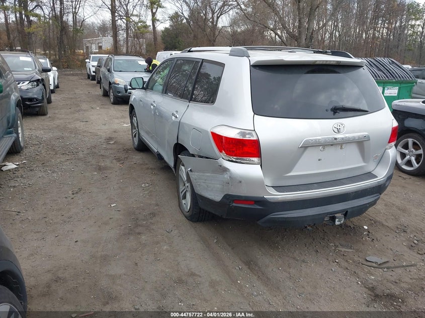 Vin: 5tddk3eh2cs113185, lot: 45254917, toyota highlander limited v6 20123