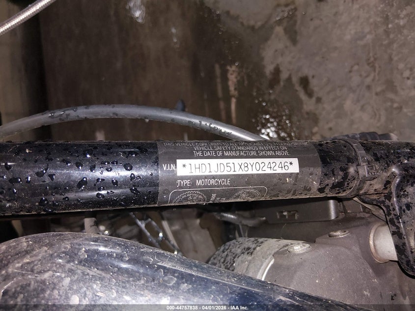 2008 Harley-Davidson Flstn VIN: 1HD1JD51X8Y024246 Lot: 44757838