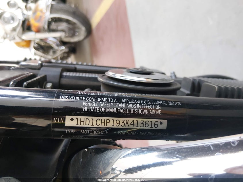 2003 Harley-Davidson Xl1200 S VIN: 1HD1CHP193K413616 Lot: 44757928