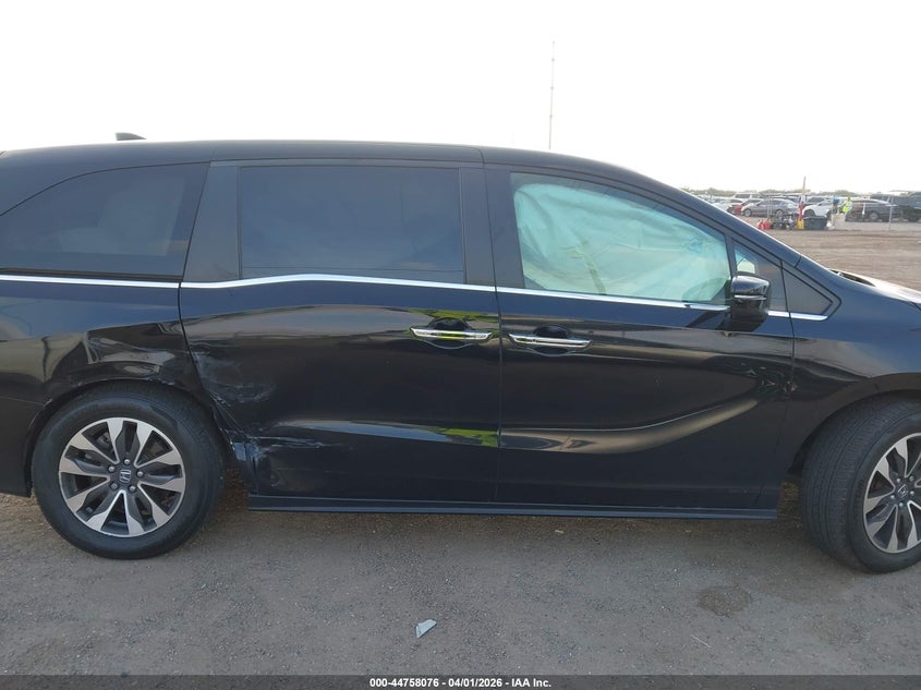 2022 Honda Odyssey Ex-L VIN: 5FNRL6H70NB010703 Lot: 44758076