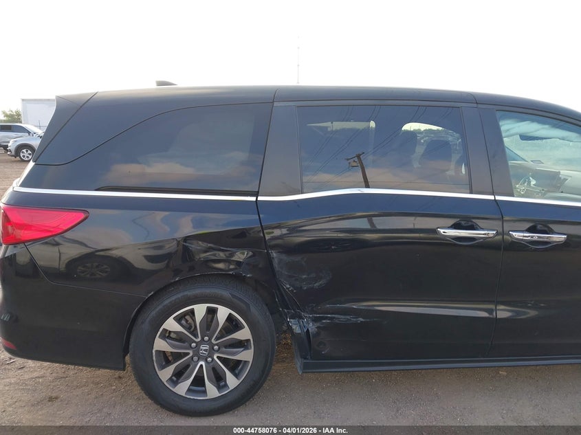 2022 Honda Odyssey Ex-L VIN: 5FNRL6H70NB010703 Lot: 44758076