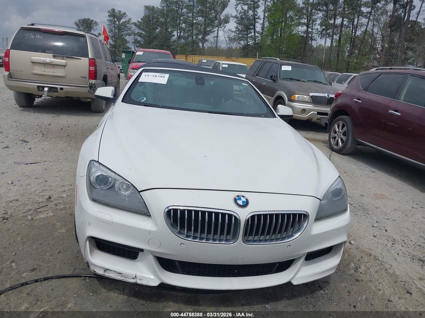 2012 BMW 650I xDrive VIN: WBALZ5C5XCDX64505 Lot: 44758388