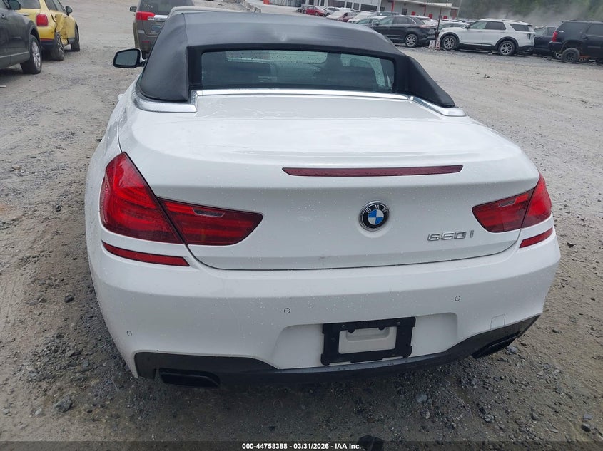 2012 BMW 650I xDrive VIN: WBALZ5C5XCDX64505 Lot: 44758388
