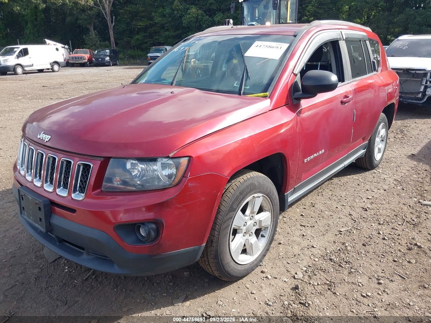 Vin: 1c4njcba3ed844544, lot: 45255897, jeep compass sport 20142