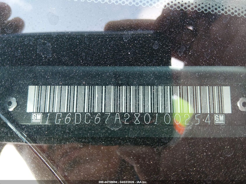 2008 Cadillac Sts V8 VIN: 1G6DC67A280100254 Lot: 44759094