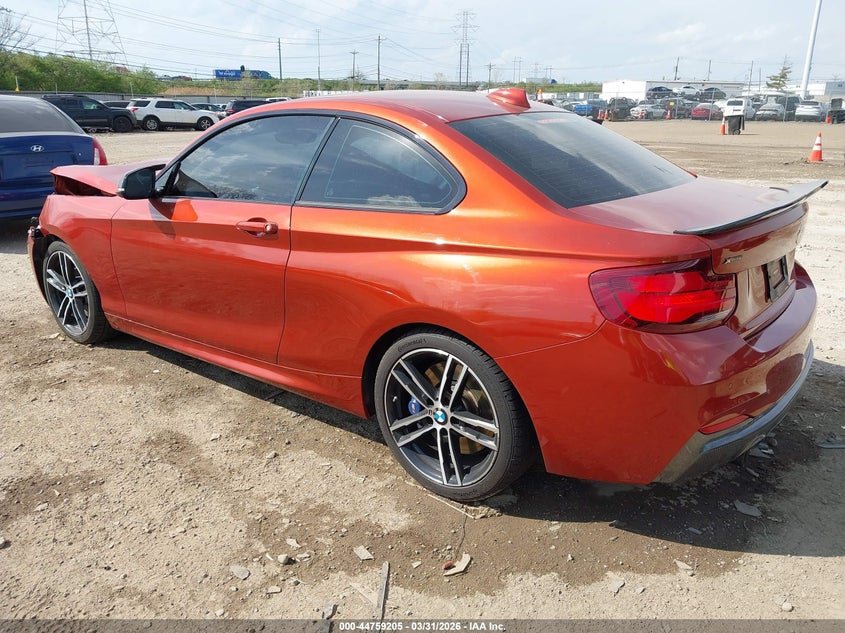 Vin: wba2j7c0xl7f61330, lot: 45256409, bmw m240i xdrive 20203