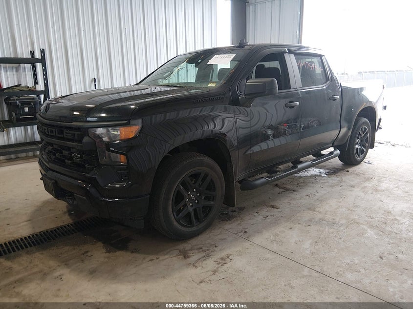 Vin: 1gcpdbek8rz114166, lot: 45256570, chevrolet silverado 1500 4wd  short bed custom 20242