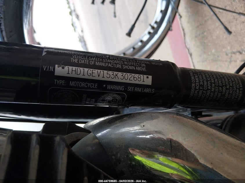 2003 Harley-Davidson Fxdwg VIN: 1HD1GEV153K302681 Lot: 44759685