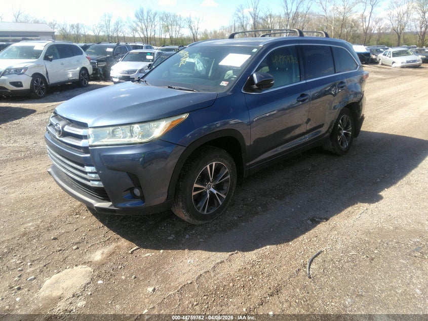 Vin: 5tdjkrfh6gs264363, lot: 45256966, toyota highlander xle v6 20162