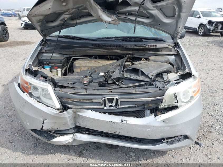 2012 Honda Odyssey 3.5 Lx silver Lot 111044759963 Vin 5FNRL5H26CB103401