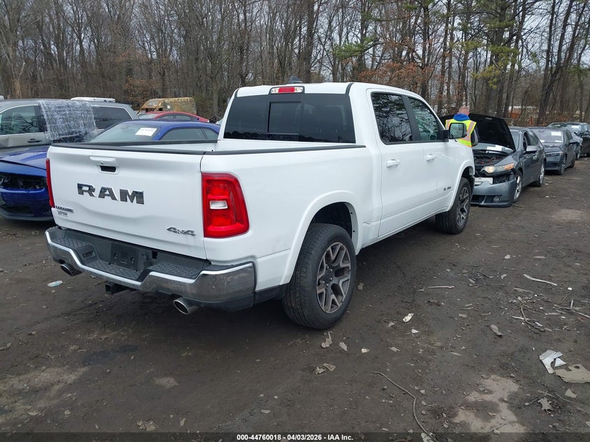 Vin: 1c6srfjp4tn157638, lot: 45257222, ram 1500 laramie  4x4 5'7 box 20264