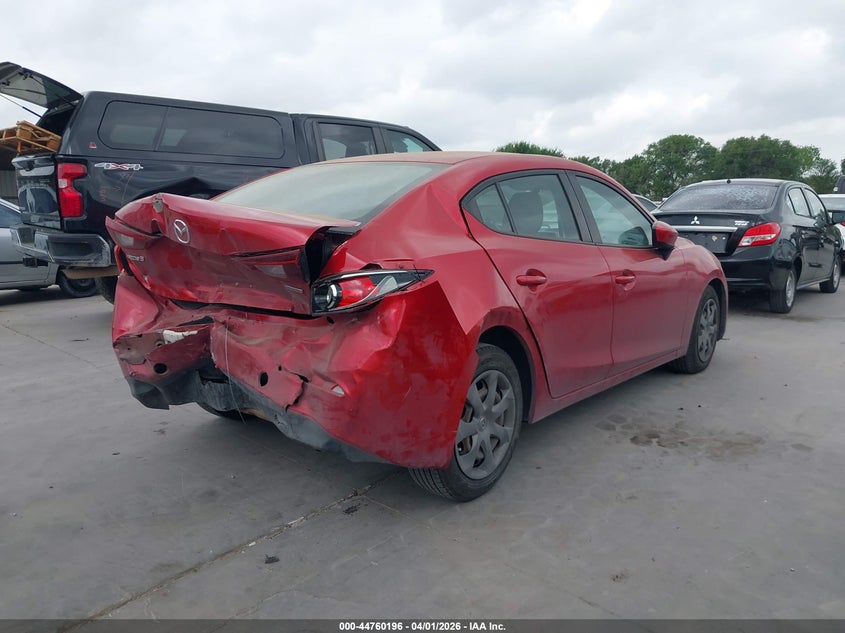 Vin: jm1bm1u77e1179617, lot: 45257400, mazda mazda3 i sport 20144