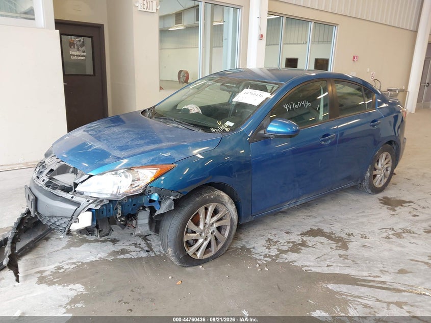 Vin: jm1bl1v70c1586824, lot: 45257640, mazda mazda3 i touring 20122