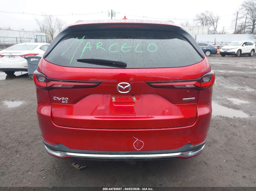 2025 Mazda Cx-90 3.3 Turbo S Premium Package VIN: JM3KKDHC0S1192081 Lot: 44760507
