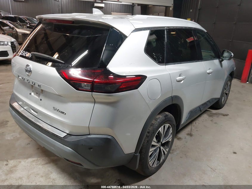 VIN 5N1AT3BB8MC705544 2021 NISSAN ROGUE SV INTELLIGENT AWD