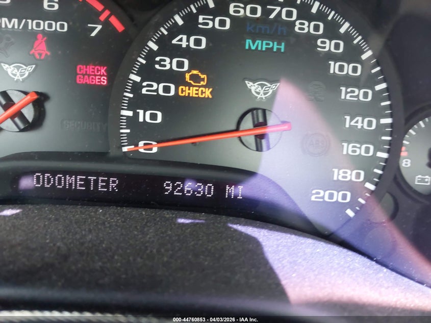 2002 Chevrolet Corvette VIN: 1G1YY22G225132466 Lot: 44760853