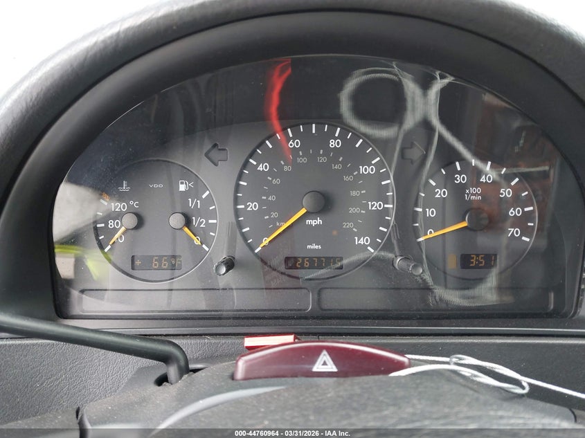 2001 Mercedes-Benz Ml 320 VIN: 4JGAB54E51A276568 Lot: 44760964